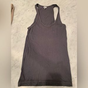 Grey racer back tank